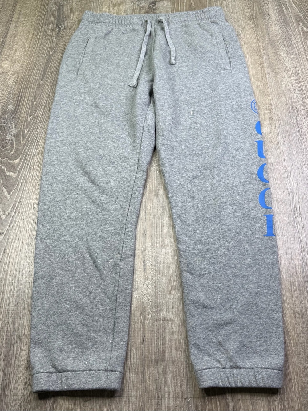 Gucci Gray Sweatpants with Blue Logo Women’s Size L Large - Picture 14 of 16